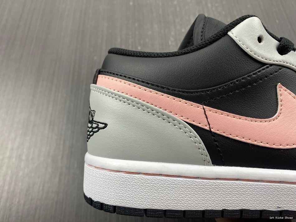 Air 1 Low Jordan Black 553558-062 Pink Grey White 1001